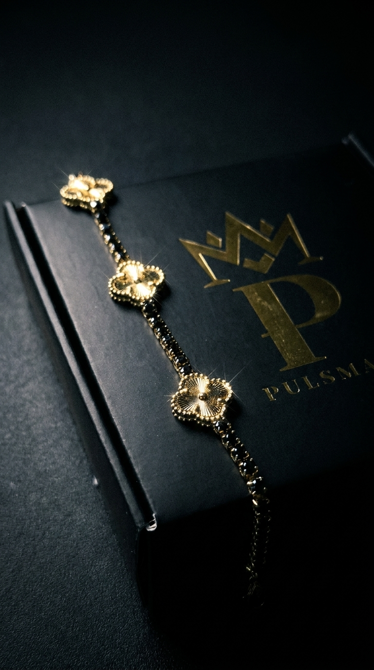 Pulsera VC Gold black daimons 18.5 Cm