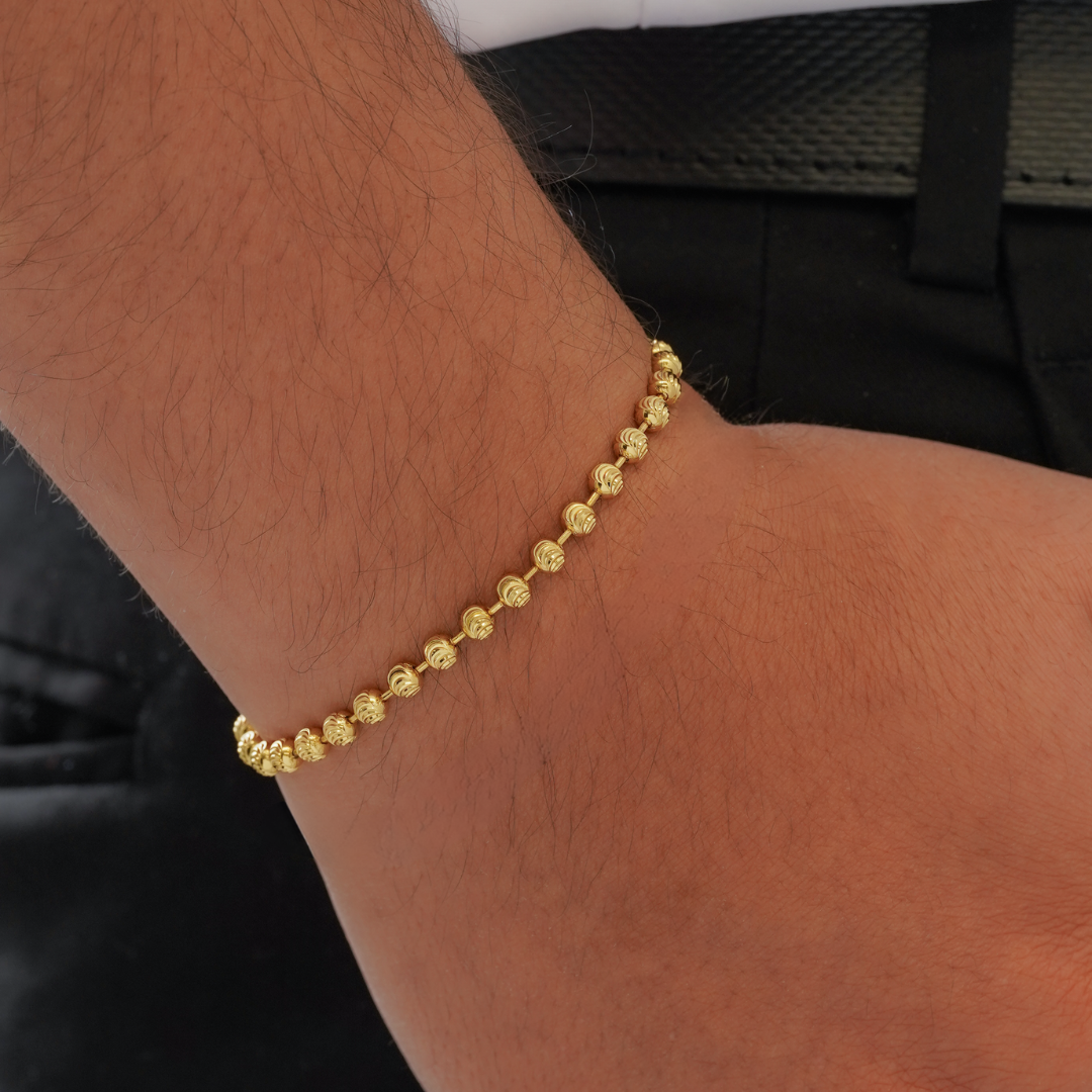 Pulsera Militar Diamantada Italiana 20 cm