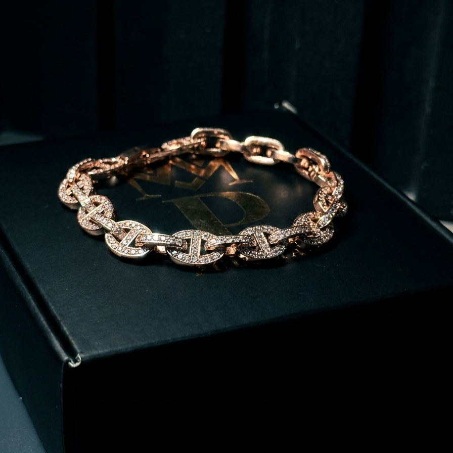 Pulsera GG ice rosa 18.5 Cm 10mm