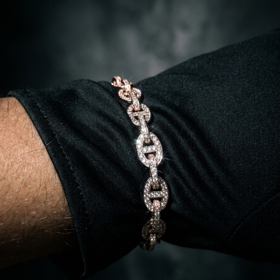Pulsera GG ice rosa 18.5 Cm 10mm