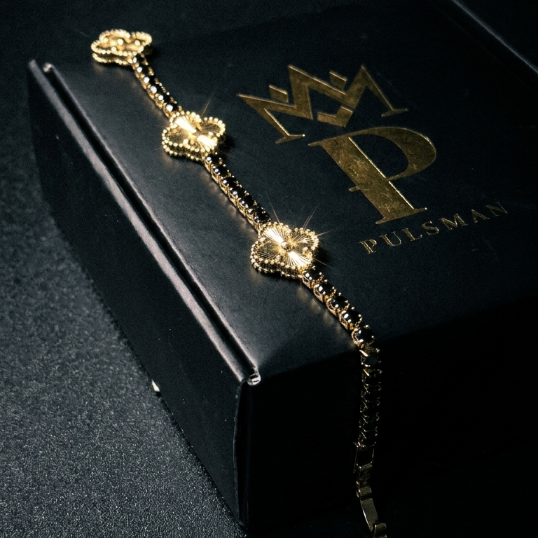 Pulsera VC Gold black daimons 18.5 Cm