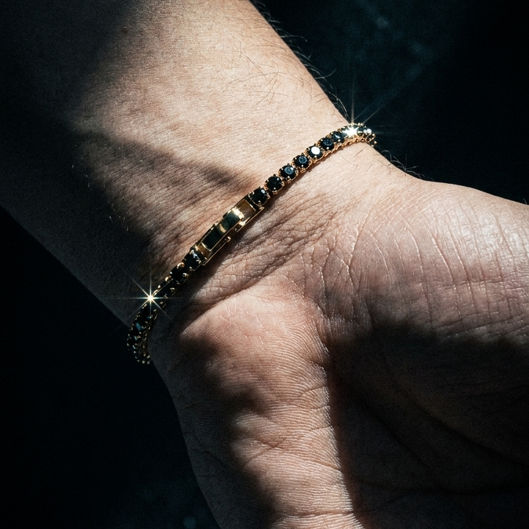 Pulsera VC Gold black daimons 18.5 Cm