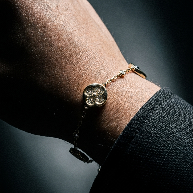 Pulsera LV Negra
