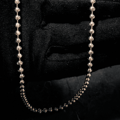 CADENA MILITAR DIAMANTADA 4MM ORO ROSA CHAMPANGE 60cm