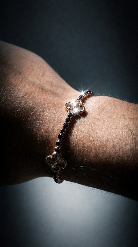 Pulsera V.C rosa black daimons luxury editión   19.5 cm